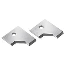 RCK-290L Solid Carbide 45° Angle Insert Knives for Double Rounding/Chamfering System RC-2212, Pair of 2