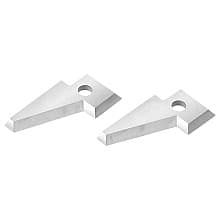 RCK-296 Solid Carbide Traditional Insert Knives for Insert Profile-Counter Set, Pair of 2