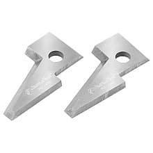 RCK-296L Solid Carbide Traditional Insert Knives for Insert Profile-Counter Set, Pair of 2