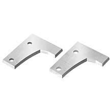 RCK-320 44mm x 35mm x 2mm CNC Insert Knives for 3-Flute, Multi-Profile RC-4050, Pair of 2
