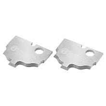 Solid Carbide Ogee MDF/Wood Plunge Form Insert Knives for RC-2482 (2 Pieces)