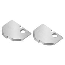 Solid Carbide Cove MDF/Wood Raised Panel Insert Knives for RC-2485 (2 Pieces)