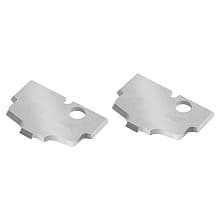 Solid Carbide Ogee MDF/Wood Plunge Form Insert Knives for RC-2496 (2 Pieces)