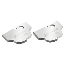 Solid Carbide Classical Cove MDF/Wood Plunge Form Insert Knives for RC-2499, Pair of 2