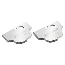 Solid Carbide Classical Cove MDF/Wood Plunge Form Insert Knives for RC-2499 (2 Pieces)