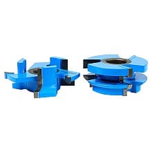 2-7/16" x 15/64" Radius 3-Wing Stile/Rail Concave Cabinet Door Cutter Set