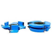 3-9/16" x 15/64" Radius 3-Wing Stile/Rail Concave Cabinet Door Cutter Set