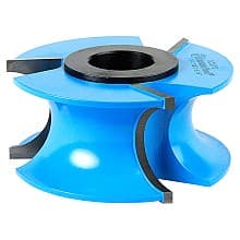 3-9/16" Dia x 1-5/8" Carbide Tipped 3-Wing Bull Nose Bit, 5/8" Radius x 1-1/4" Bead Radius, 1" and 1-1/4" Bore