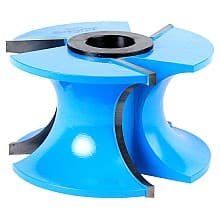 4-5/16" Dia x 2-1/2" Carbide Tipped 3-Wing Bull Nose Bit, 1" Radius, 2" Bead Radius, 1" and 1-1/4" Bore