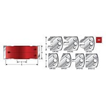 SCS-1108 68mm Multi-Piece Profile Pro Cutter Starter Set