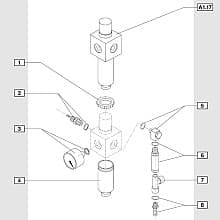 1/4" Barbed Air Connector