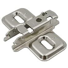 Clip Height Adjustable Wing Mounting Plate, Nickel-Plated, Screw-On, 3mm