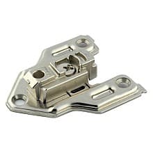 Clip Cam Adjustable Face Frame Mounting Plate, Nickel-Plated, Screw-On, 6mm