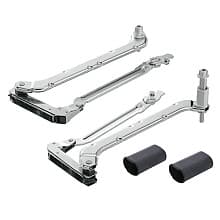 Aventos HL Lever Arm Assembly Set, Nickel-Plated, Cabinet Height 457mm - 587mm