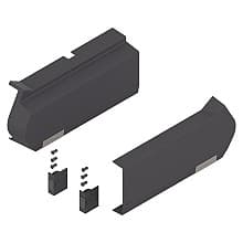 Aventos HF Large Cover Cap Set for Servo-Drive, Deep Gray