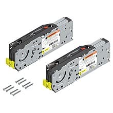 Aventos HF Top Bi-Fold Lift Mechanism Set with Screw-On, Zinc-Plated, Power Factor 10000 - 19300