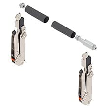 Aventos HL Top Lift Up Lever Set, Nickel-Plated, 300mm - 340mm Cabinet Height