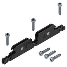 Aventos HKi Front Fixing Bracket for Aluminium Frame, Screw-On, Onyx Black