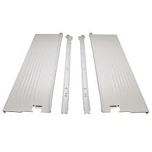 Metabox 320M Drawer Slide with 75lb Capacity, 3/4 Extension, Self-Closing,, 3-1/2", White