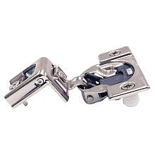 Compact 38C 107&#730; Opening Wrap-Around Face Frame Hinge, 45mm Boring Pattern, Self-Closing