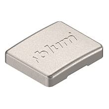 Compact 38N Hinge Arm Embossed Blum Logo Cover Cap, Nickel-Plated