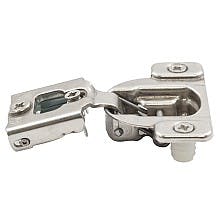 Compact 38N 105˚ Opening Edge-Mount Face Frame Hinge, 45mm Boring Pattern, Self-Closing