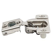 Compact 38N 105&#730; Opening Edge-Mount Face Frame Hinge, 45mm Boring Pattern, Self-Closing