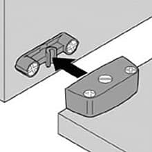 Assembly Fitting Housing for 40.2010, White, Box of 1000