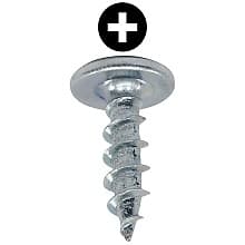 #6 x 1/2" Truss Head Hinge/Drawer Slide Screw, Phillips Drive Standard Thread and Sharp Point, Zinc, Box of Hundred by Blum