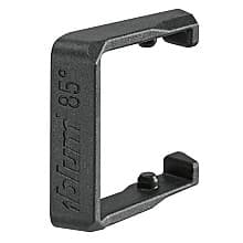 85° Opening Angle Restriction Clip for Thin Door Hinges, Deep Gray