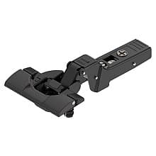 Clip Top 95&deg; Opening Thick Door Hinge, 45mm Bore Pattern, Soft-Closing, Half Overlay