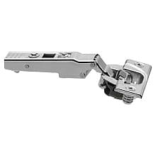 Clip Top 110°+ Opening Hinge with BLUMOTION Soft-Closing, 45mm Bore Pattern, Full Overlay, Nickel-Plated, Dowelled