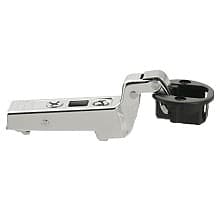 Clip Top Glass Door 94° Opening Hinge, Self-Closing, Nickel-Plated, Inset