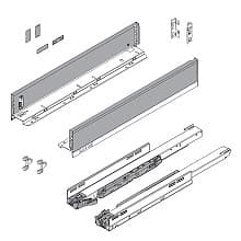 Legrabox Drawer System M Height, 3-9/16", 125# Capacity Full-Extension with BLUMOTION