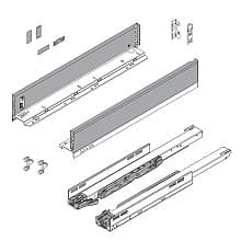 Legrabox Drawer System M Height, 3-9/16", 170# Capacity Full-Extension with BLUMOTION