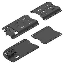 Revego Uno Right Pocket Connector Set for Worktop-Mounted Cabinet, Black