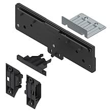 Revego Duo Assembly Set for Double Doors Combined, Black