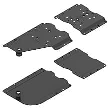 Revego Duo Left Pocket Connector Set for Worktop-Mounted Cabinet, Black