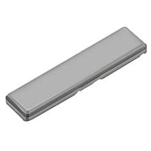 Clip Top Straight Arm Hinge Cover Cap for Thick Door Hinges, Black