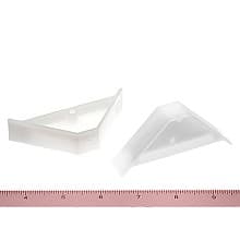 2-1/2" x 2-1/2" Corner Brace, Natural White Finish (1000/Box)