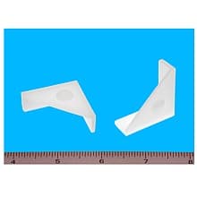 1-1/4" x 1-1/4" Plastic Corner Protector, White, Box of 1000