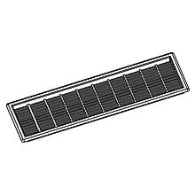 Rectangle Ventilation Grommet for 8-5/8" x 2-3/8" Hole, Gray