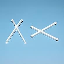 Plastic Shelf Hold Down 3mm Peg, White Finish, Box of 1000