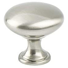 29mm Advantage Plus-1 Round Knob, Brushed Nickel, 1-1/8" Length