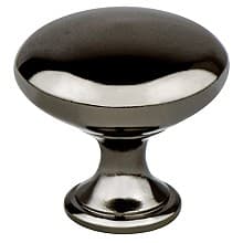 29mm Advantage Plus-2 Round Knob, Black Nickel, 1-1/8" Length