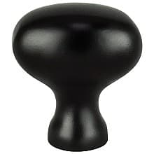 1-1/8" Advantage-3 Oval Knob, Matte Black