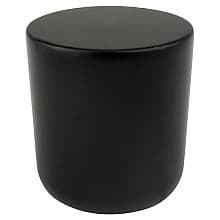 31/32&quot; Mini Large Round Knob, Black