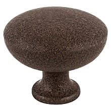 1-1/4" American Mission Round Knob, Dull Rust