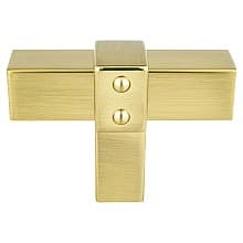 2" Rivet Rebel T-Knob, Modern Brushed Gold