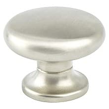 1-3/8" Valencia Round Knob, Brushed Nickel